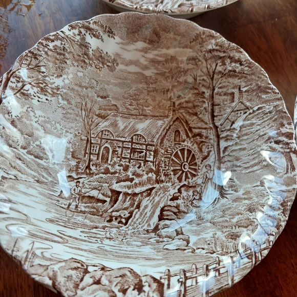 The Mill Alfred Meakin Set Of 4 Bowls Staffordshire England 1982 One is Chipped - Picture 2 of 5